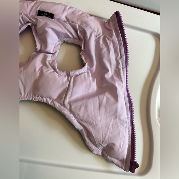 Fabdog Pet Apparel Dog puffer Coat XS Purple Pink Ombré - Picture 5 of 9